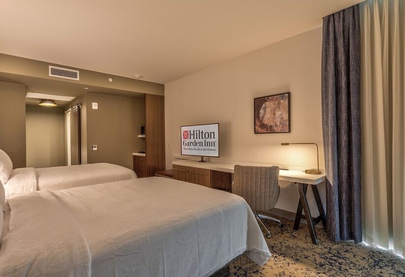 Номер Стандарт 2 Двуспальные Кровати, Hilton Garden Inn West Palm Beach I95 Outlets