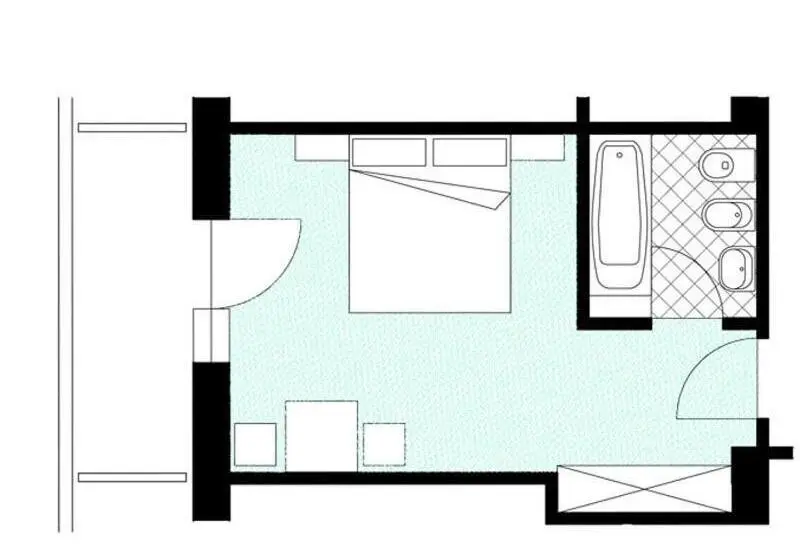 Standard-studio Parveke, Residence Sas Vanna