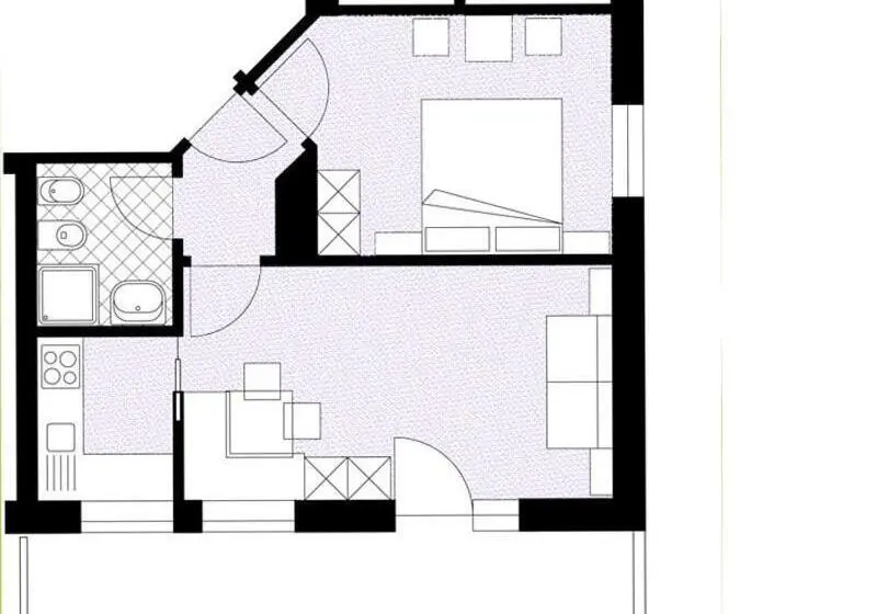 Huoneisto 1 Makuuhuone Parveke, Residence Sas Vanna