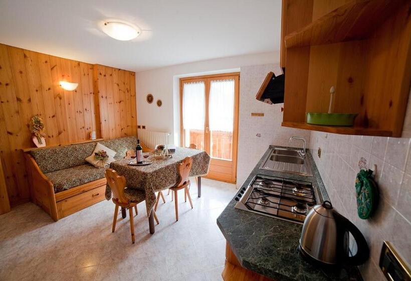 バルコニー付き１ベッドルームアパートメント, Chalet Bucaneve