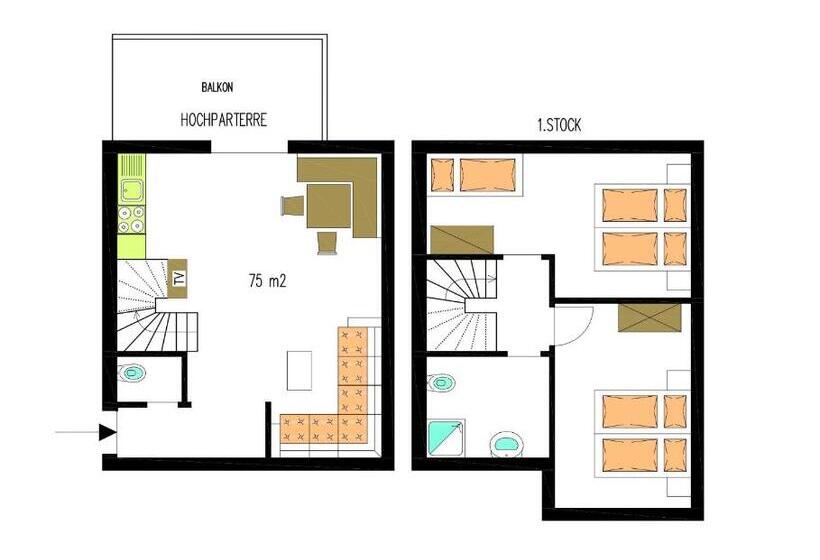 شقة غرفتين, Merlhof