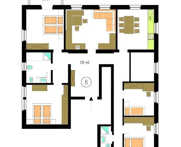 1ベッドルームのスーペリアアパートメント, Merlhof