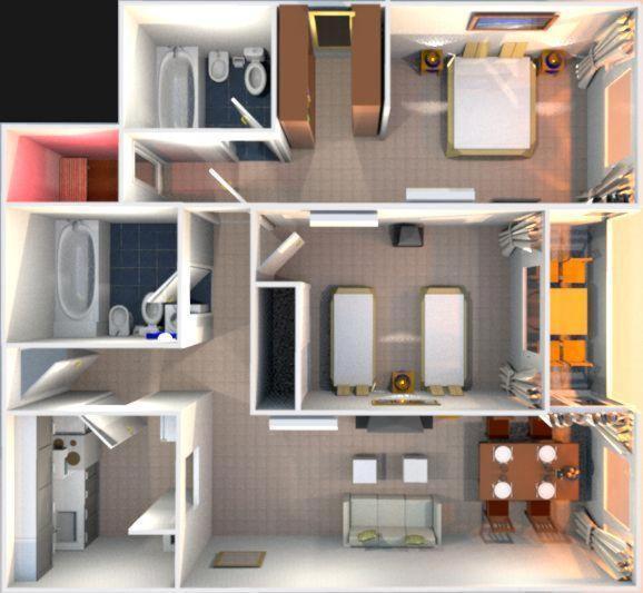 带2个卧室的公寓, Cariló Sul Mare