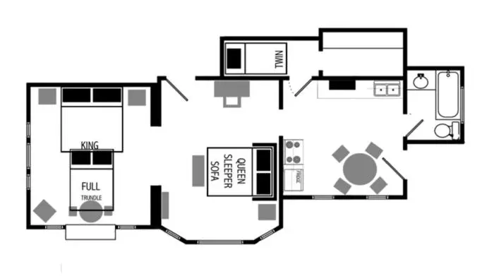 ویلای 1 خوابه, Aspenwood Manor South