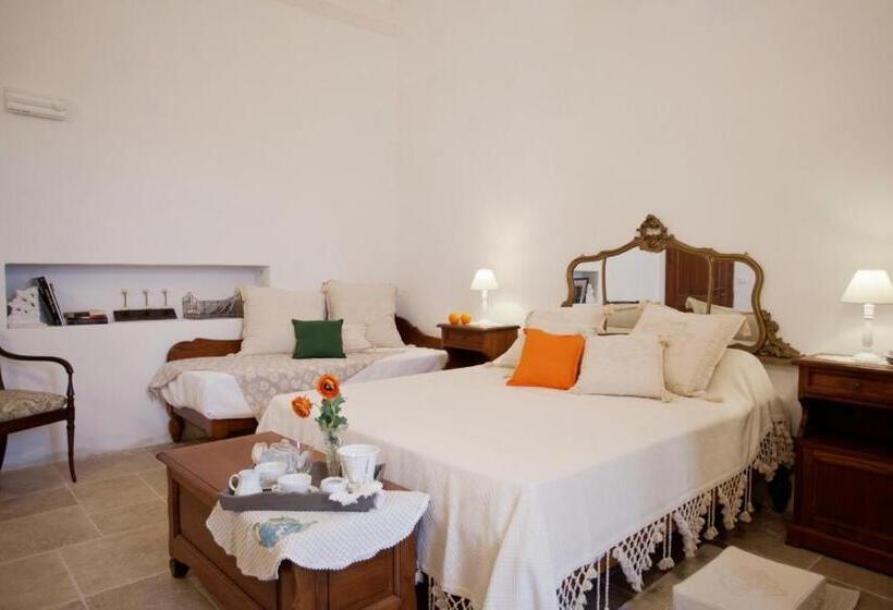 带阳台的三人标准间, Masseria Cisternella