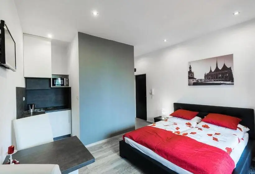 バルコニー付きデラックスルーム, Apartments Benešova 6