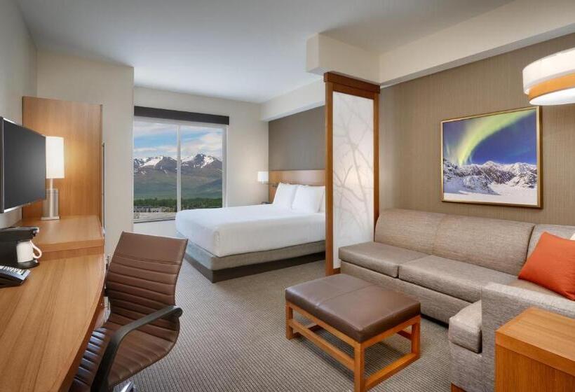 带大床的标准间, Hyatt Place Anchorage Midtown