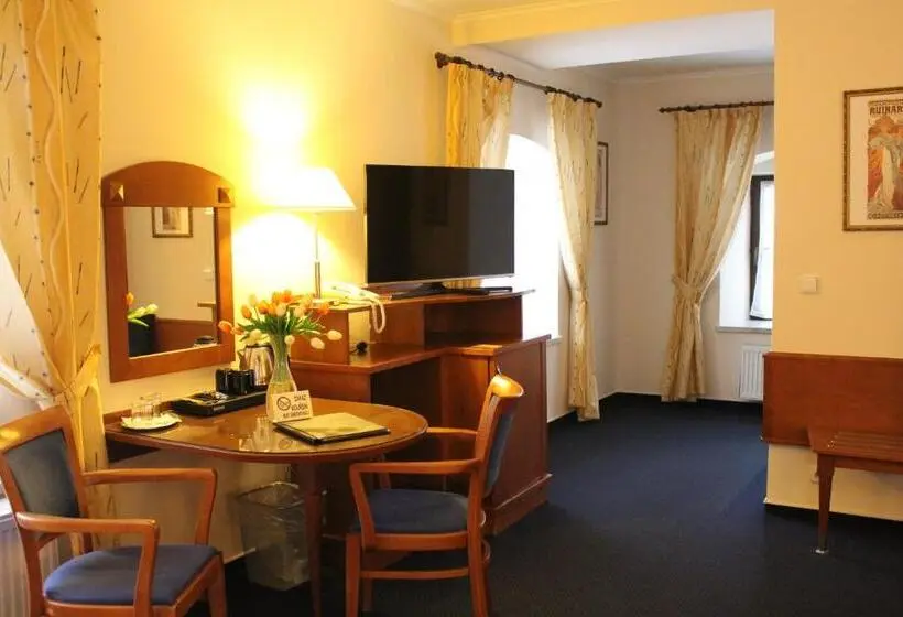 キングサイズベッドのスタンダードルーム, Zámecký Hotel Zlatý Orel