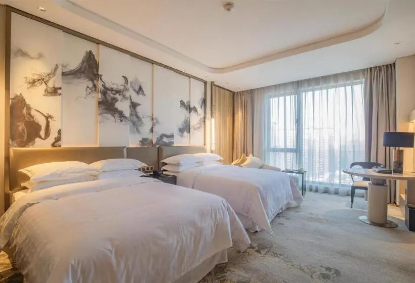 キングサイズベッドのデラックスルーム, Sheraton Yunfu Xinxing