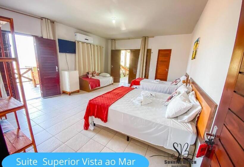 סוויטת סופריור נוף לים, Pousada Sunrise Beach