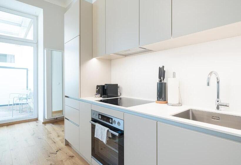 آپارتمان 1 خوابه با بالکن, Mint@naschmarkt Premium Apartments