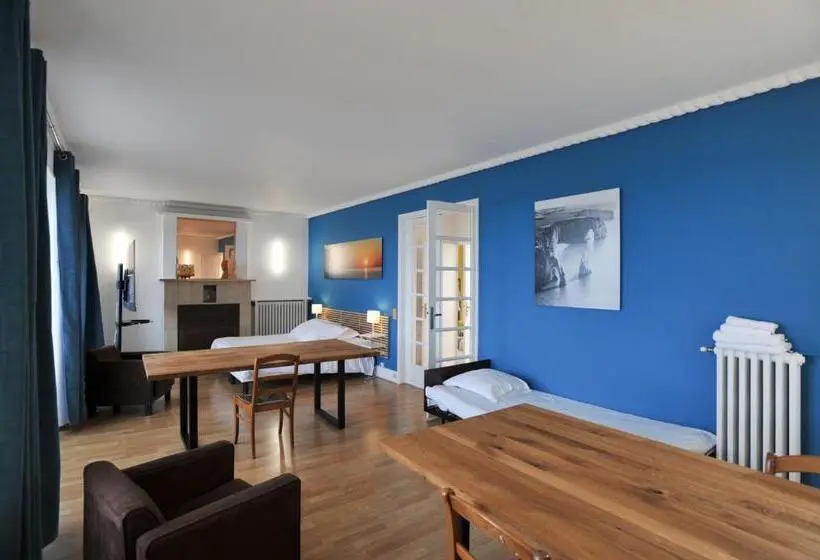 景色の見えるスタンダード4人部屋, Gîte De La Plage