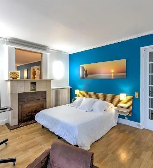 景色の見えるスタンダード4人部屋, Gîte De La Plage