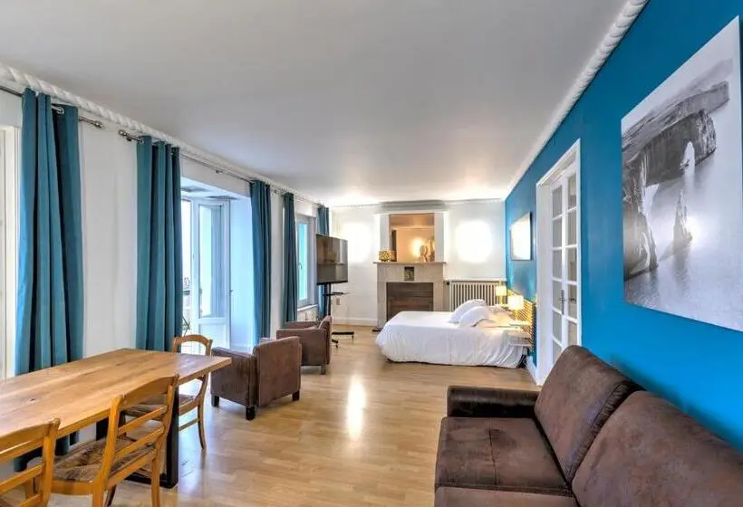 景色の見えるスタンダード4人部屋, Gîte De La Plage