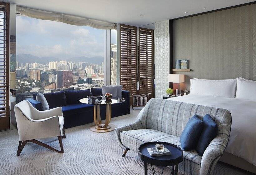 اتاق استاندارد با تخت دوبل و چشم‌انداز, Rosewood Hong Kong