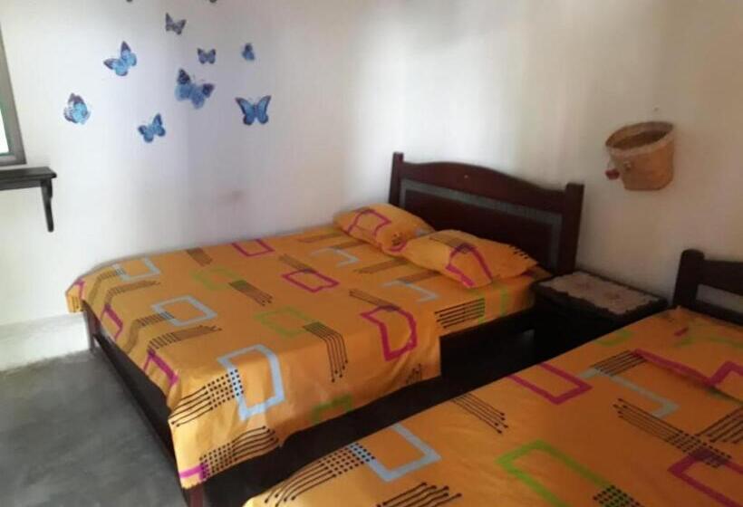 اتاق سه‌نفرۀ استاندارد با سرویس بهداشتی بیرون از اتاق, Alojamiento Casa De Campo Los Cactus