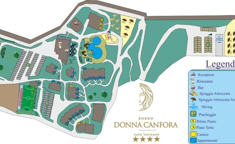 침실 1개 아파트, Borgo Donna Canfora