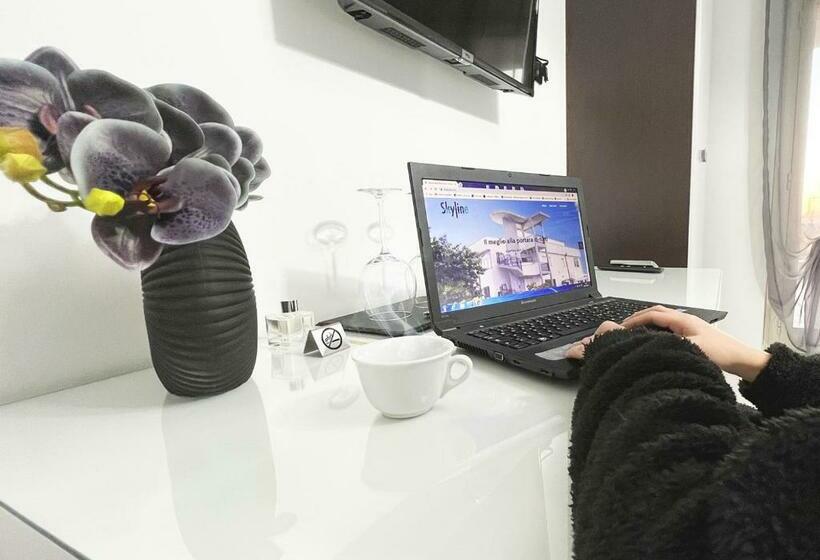 Deluxe Zimmer mit Meerblick & Balkon, Skyline