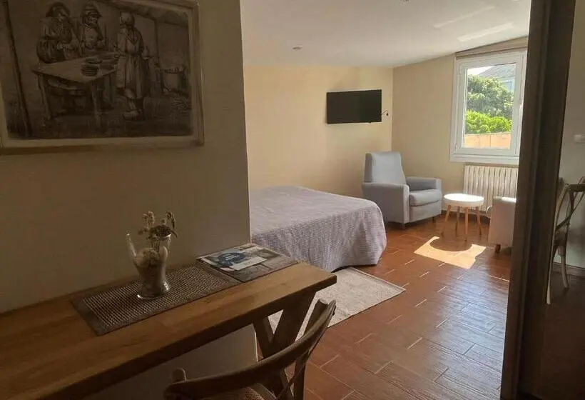 片側に海が見えるデラックスルーム, Hostal Balieiros Corrubedo