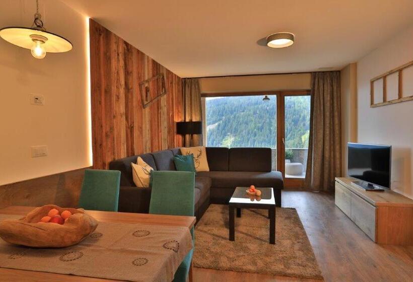 דירה בת חדר שינה 1 עם נוף, Familyparadies Gamplalm