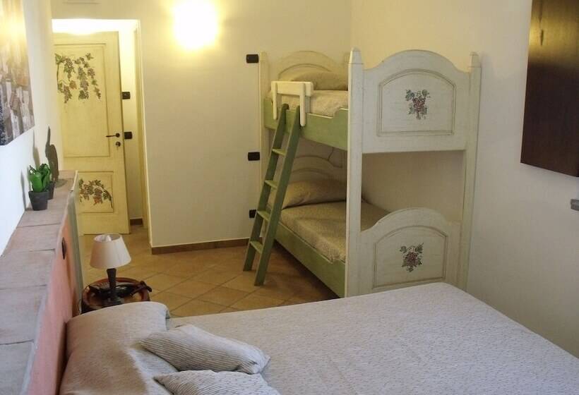 اتاق استاندارد سه تخته با چشم‌انداز باغ, B&b Podere Montese