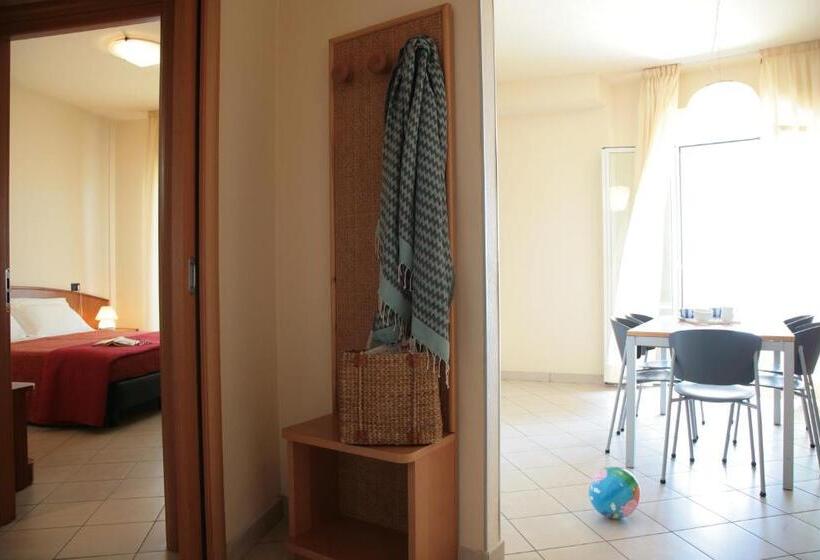 침실 2개 바다 전망 아파트, Residence San Paolo