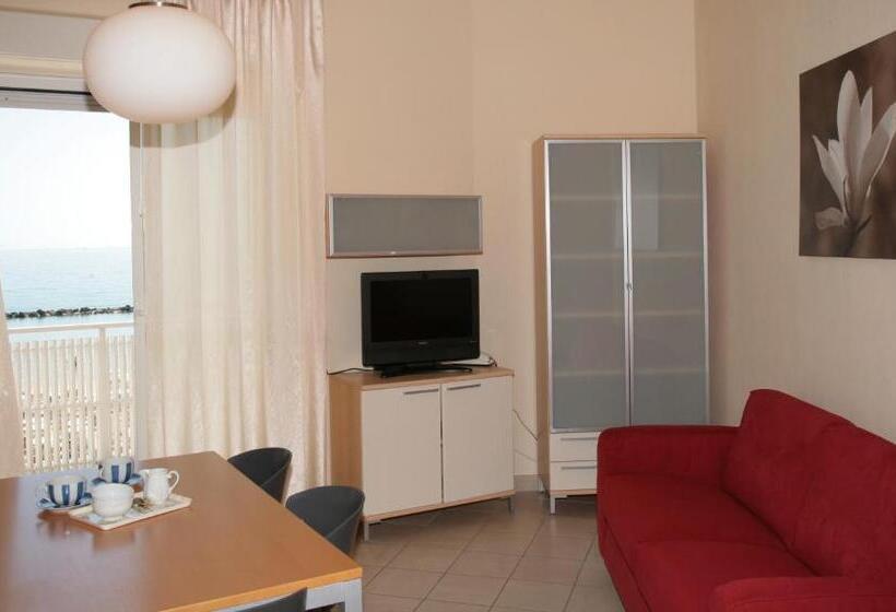 침실 2개 바다 전망 아파트, Residence San Paolo