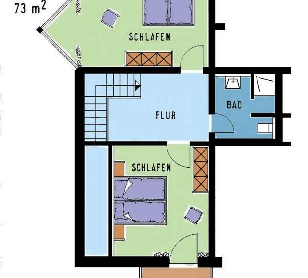 ２ベッドルームアパートメント, Appartementhaus Josef