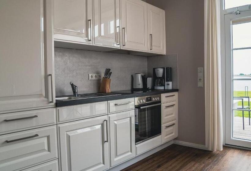 带海景的标准工作室, Meerblick Lemkenhafen