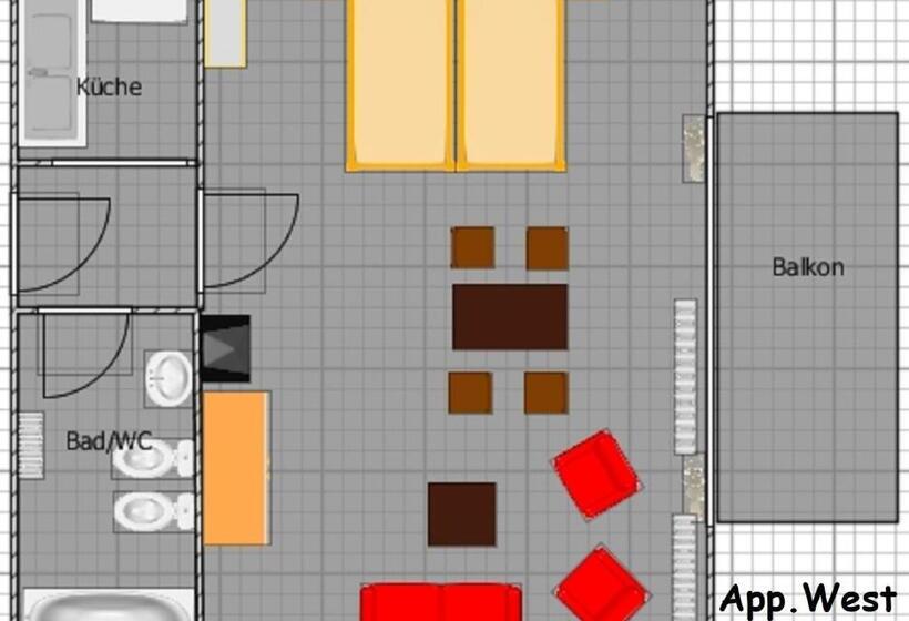 דירה בת חדר שינה 1 עם מרפסת, Landhaus Gruden Sommerberg