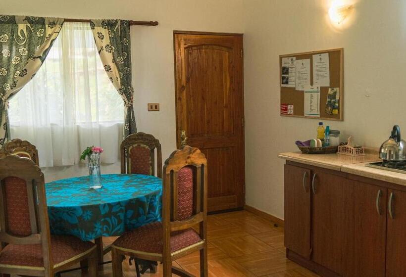 חדר לארבעה סטנדרטי עם נוף לגינה, Hostal Y Cabañas Aorangi