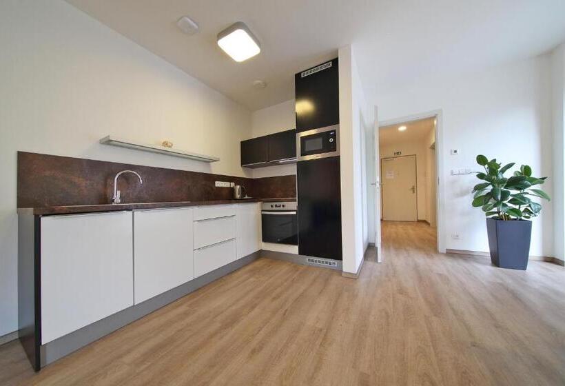 شقة غرفة واحدة مزودة بتراس, Apartmány Terasy Café