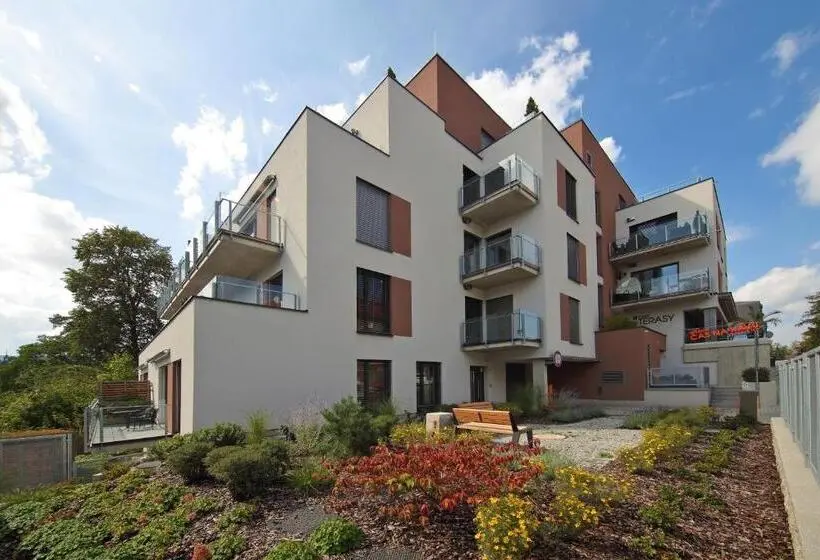 آپارتمان 1 خوابه با تراس, Apartmány Terasy Café