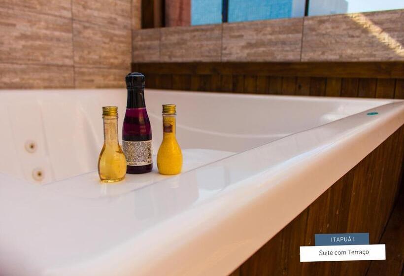 جناح مزود بتراس, Motel Itapuã I Fx Nova Camobi