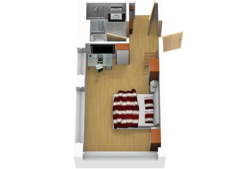 غرفة بيزنس, Aparthotel Backstage