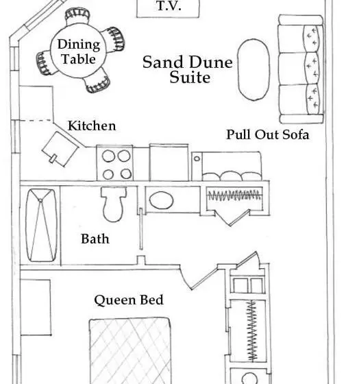 １ベッドルームアパートメント, Atlantic Ocean Suites