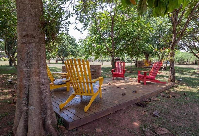 חדר לארבעה סטנדרטי עם נוף לגינה, Pousada Pé Na Terra