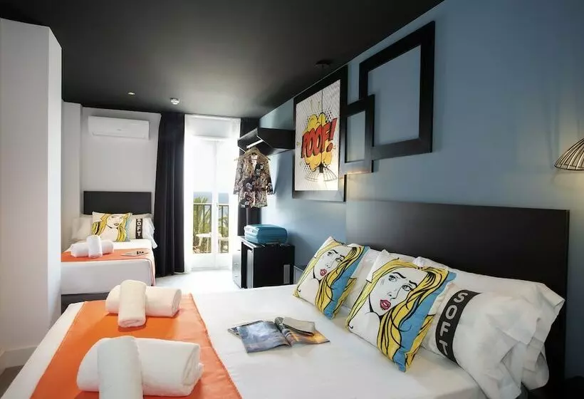 اتاق استاندارد با بالکن و چشمانداز دریا, Casual Pop Art Benidorm