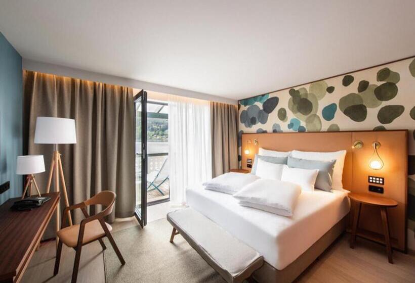 غرفة ديلوكس مطلة على البحيرة, Seeglück Hotel Forelle Superior