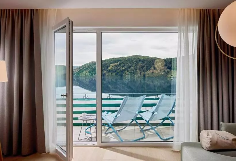 湖の見えるジュニアスイート, Seeglück Hotel Forelle Superior