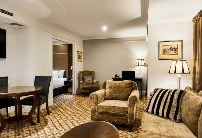 디럭스 스위트 킹 침대, Stamford Plaza Melbourne