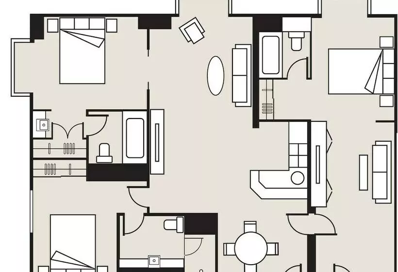 3 Bedroom Suite, Stamford Plaza Melbourne