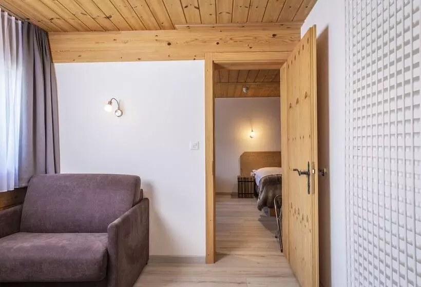 ファミリールーム, Hôtel Alpina   Swiss Ski & Bike Lodge Grimentz