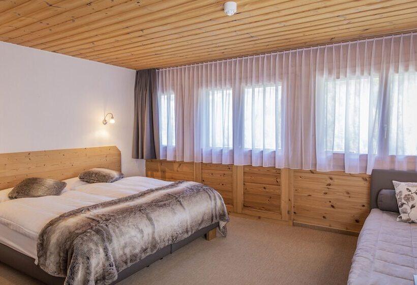 家庭间, Hôtel Alpina   Swiss Ski & Bike Lodge Grimentz