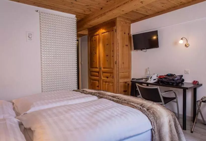 スタンダードシングルルーム, Hôtel Alpina   Swiss Ski & Bike Lodge Grimentz