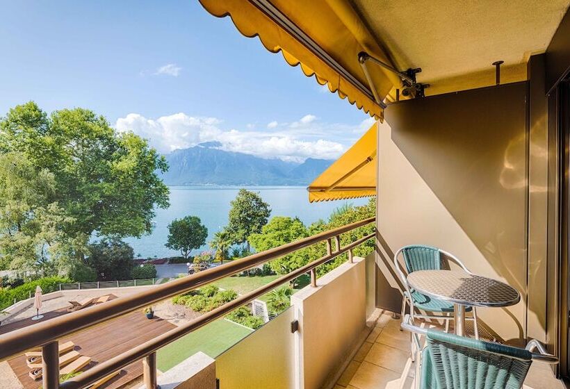 Номер Deluxe Вид на Озеро, Royal Plaza Montreux
