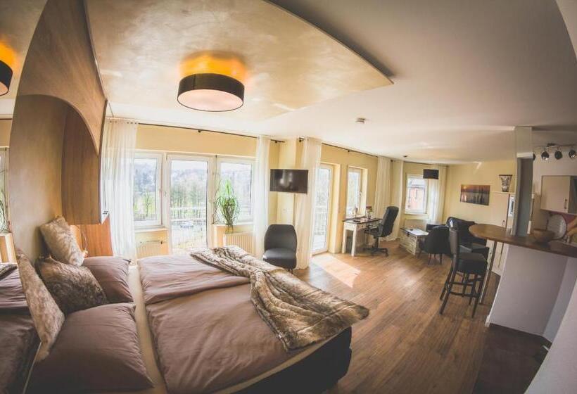 침실 1개 발코니 아파트, Rebgarten Hotel Adler