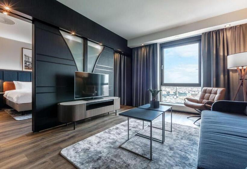 Suite with lake view, Radisson Blu Scandinavia Hotel, Copenhagen
