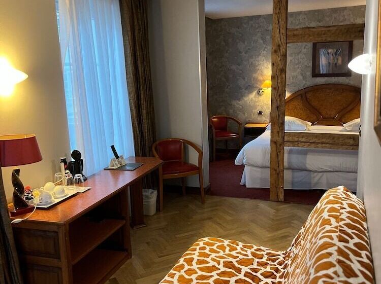 高级大房间, Logis Hôtel Au Cerf d'Or