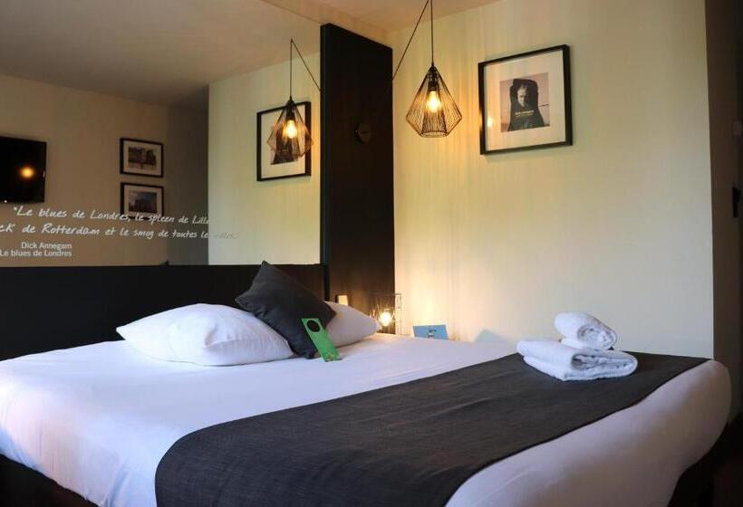 스탠다드 룸, Logis Hôtel Restaurant Des Acacias Lille Tourcoing